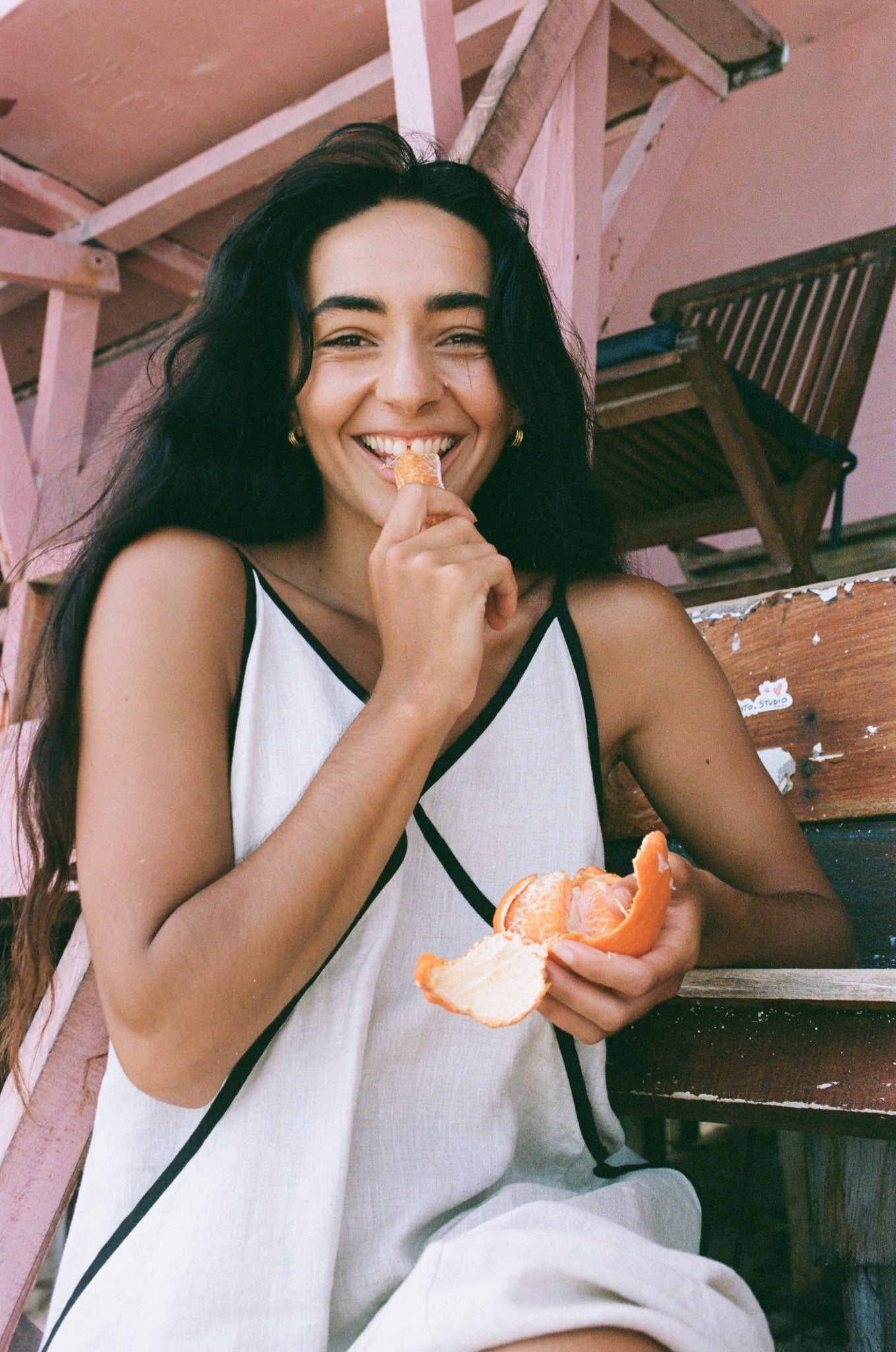 AZALEA OATMEAL LINEN DRESS