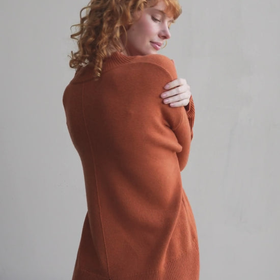 LILLY PILLY June cashmere and merino wool knit in Cajun
